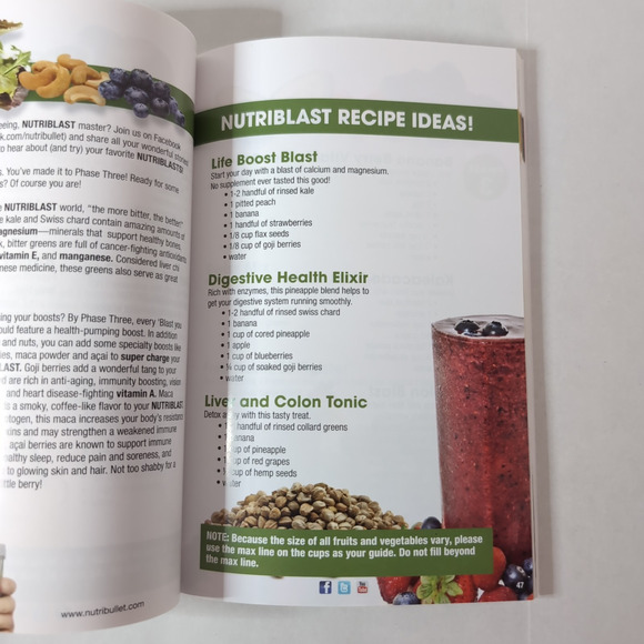 Lot of 2 Nutribullet Books Life Changing Recipes User Guide & Recipe Book - Picture 7 of 12